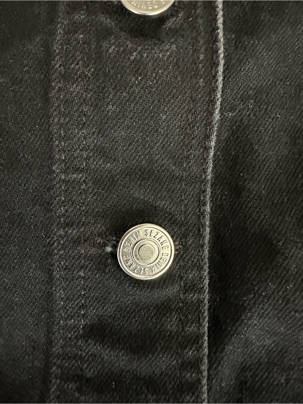 Sézane Savine Black denim skirt - Picture 6 of 8